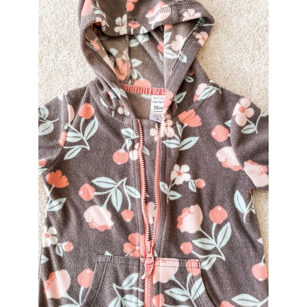 18m Fleece Carter's Zip up - Picture 2 of 3